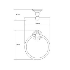 Полотенцедержатель-кольцо WasserKRAFT Isar K-7360