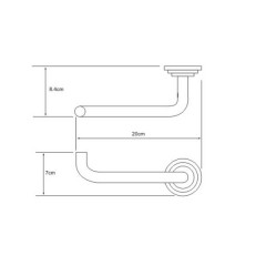 Держатель туалетной бумаги WasserKRAFT Isar K-7396