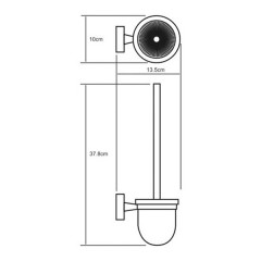 Держатель ёршика настенный WasserKRAFT Isen K-4027