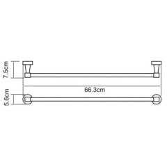 Полотенцедержатель WasserKRAFT Isen K-4030