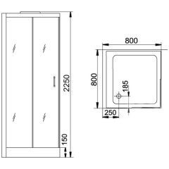 Душевая кабина Grande Home WS136 S6 WW