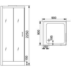 Душевая кабина Grande Home WS115 S6 GG