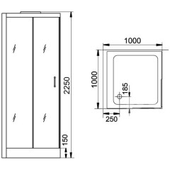 Душевая кабина Grande Home WS133 S6 BB