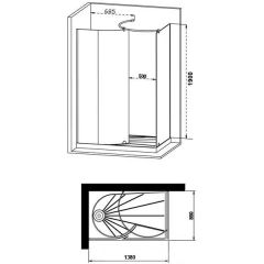 Душевой угол Sturm Klima ST-KLIM1308-LTRCR1380x850x1900 L