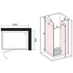 Душевой угол Sturm Arena ST-AREN1008-RTRCR1000x800x1900 R