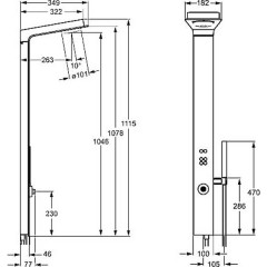 Душевая панель Hansa SmartShower 58580100