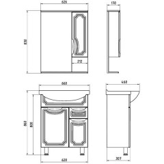 Комплект мебели ASB-Mebel Санремо 65