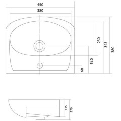 Акватон колибри 45 тумба с раковиной