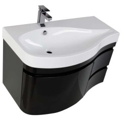 Комплект мебели Aquanet Сопрано 95 L черный 00169441