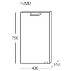 Зеркальный шкаф Puro MD 43
