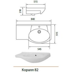 Комплект мебели Aqualife Design Бостон 82