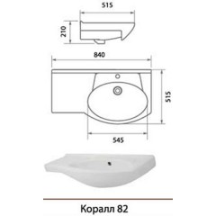 Комплект мебели Aqualife Design Пиллау 82