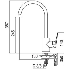 Смеситель Nobili Sky SY97133CR