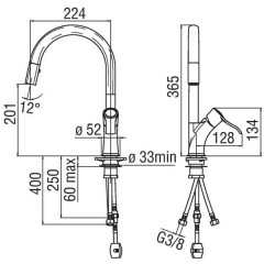 Смеситель Nobili Sofi SI98127BR