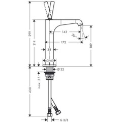 Смеситель Hansgrohe Axor Citterio E 36103000