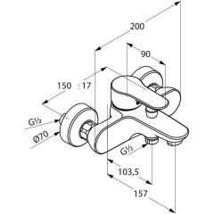 Смеситель Kludi Objekta 326530575