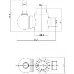 Душевая система Aksy Bagno Primavera 2002-2001 Chrome