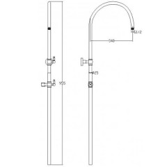 Душевая система Aksy Bagno Primavera 2005-2001 Bronze