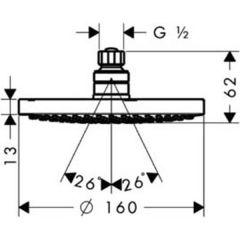 Верхний душ Hansgrohe Croma 27450000