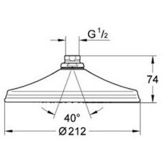 Верхний душ Grohe Rainshower Retro 28369000