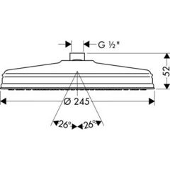 Верхний душ Hansgrohe Axor Carlton 28474000