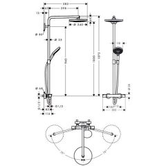 Душевая система Hansgrohe Raindance Select 27129400