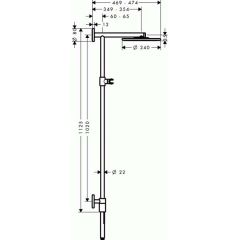 Душевая система Hansgrohe Raindance Showerpipe Connect 240 27421000