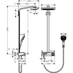 Душевая система Hansgrohe Raindance Select 27127000