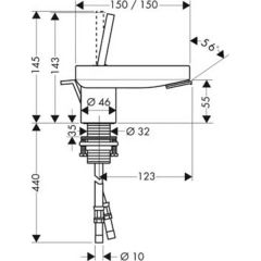 Смеситель Hansgrohe Axor Starck X 10205000