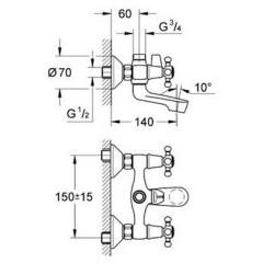 Смеситель Grohe Arabesk 25407000