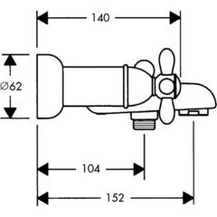 Смеситель Hansgrohe Axor Carlton 17430000