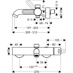 Смеситель Hansgrohe Axor Uno2 38420000