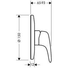 Смеситель Hansgrohe Metris E 31671000