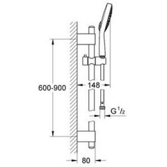 Душевая система Grohe Power and Soul Cosmopolitan 130 27733000