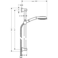 Душевая система Hansgrohe Croma Classic 100 Multi 27768000