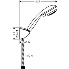 Душевая система Hansgrohe Crometta 85 Multi 27569000