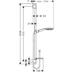 Душевая система Hansgrohe Raindance Select E150 AIR 3jet 27857400