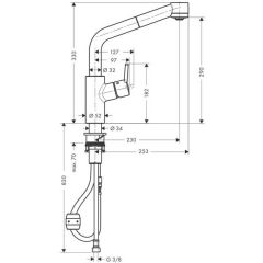 Смеситель Hansgrohe Talis S 32856000