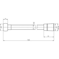 Душевой шланг Gro Welle Apfel APF961