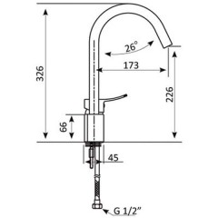 Смеситель Gro Welle Grapefruit GPF771