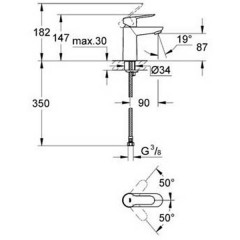 Смеситель Grohe BauEdge 23330000