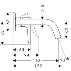 Смеситель Hansgrohe Axor Citterio M 34112000