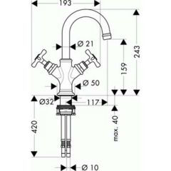 Смеситель Hansgrohe Axor Montreux 16505000