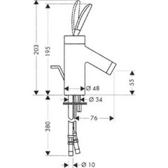 Смеситель Hansgrohe Axor Starck Classic 10015000