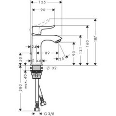 Смеситель Hansgrohe Metris 100 31088000