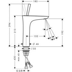 Смеситель Hansgrohe PuraVida 200 15081400