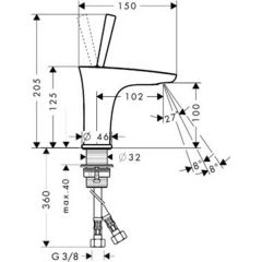 Смеситель Hansgrohe PuraVida 15075000