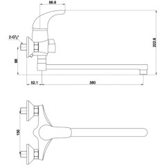 Смеситель Timo Premiera 0025YСR