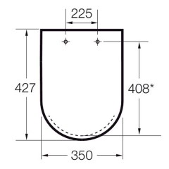 Крышка-сиденье Roca Gap Clean Rim 801732004