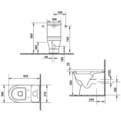 Унитаз Duravit Starck 3 0128090000